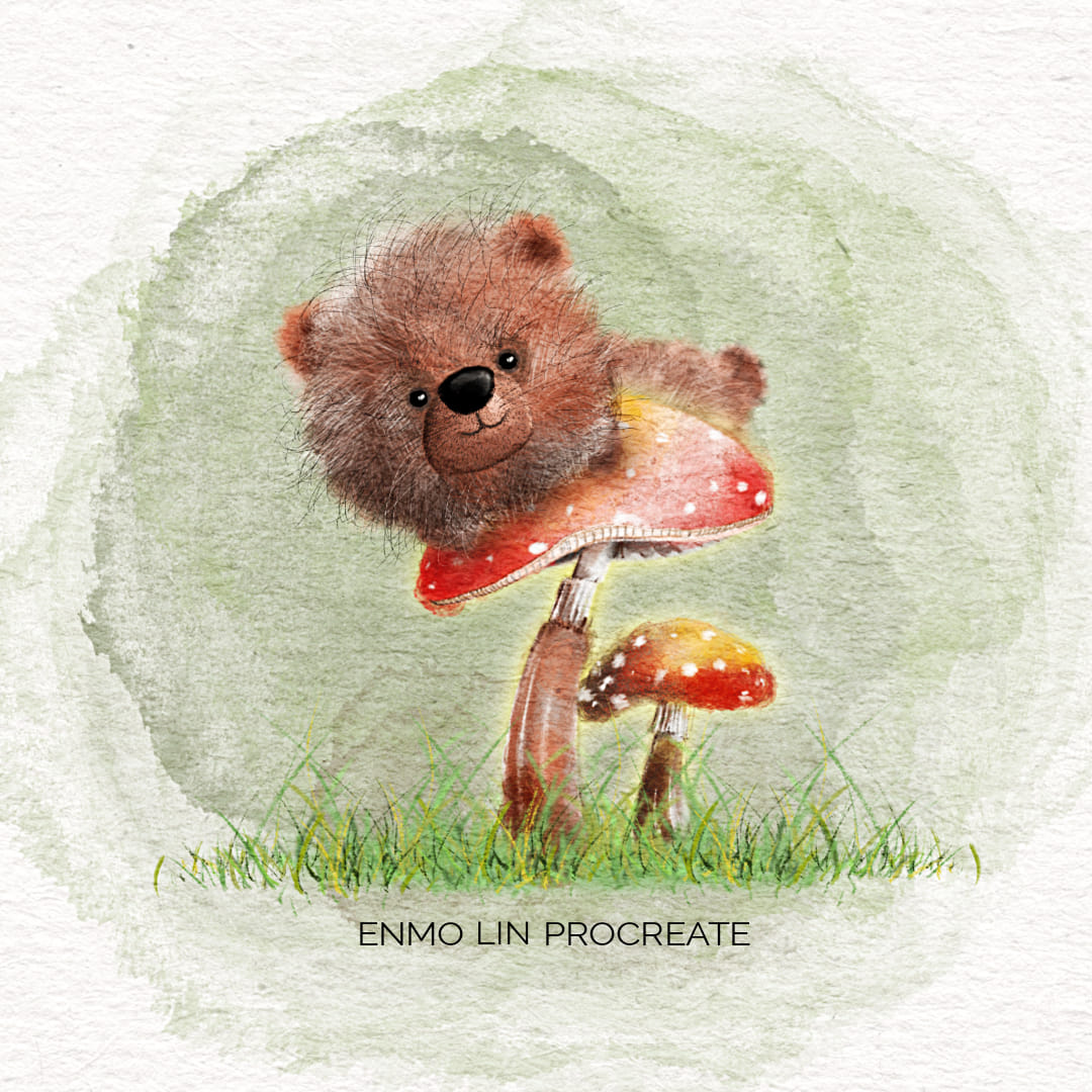 iPad Procreate online class小熊花園