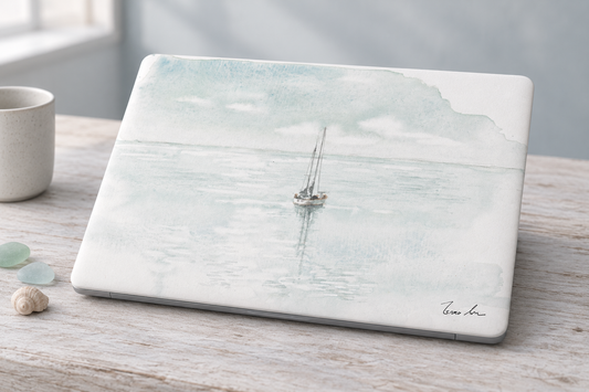 Lone Sailboat MacBook Case