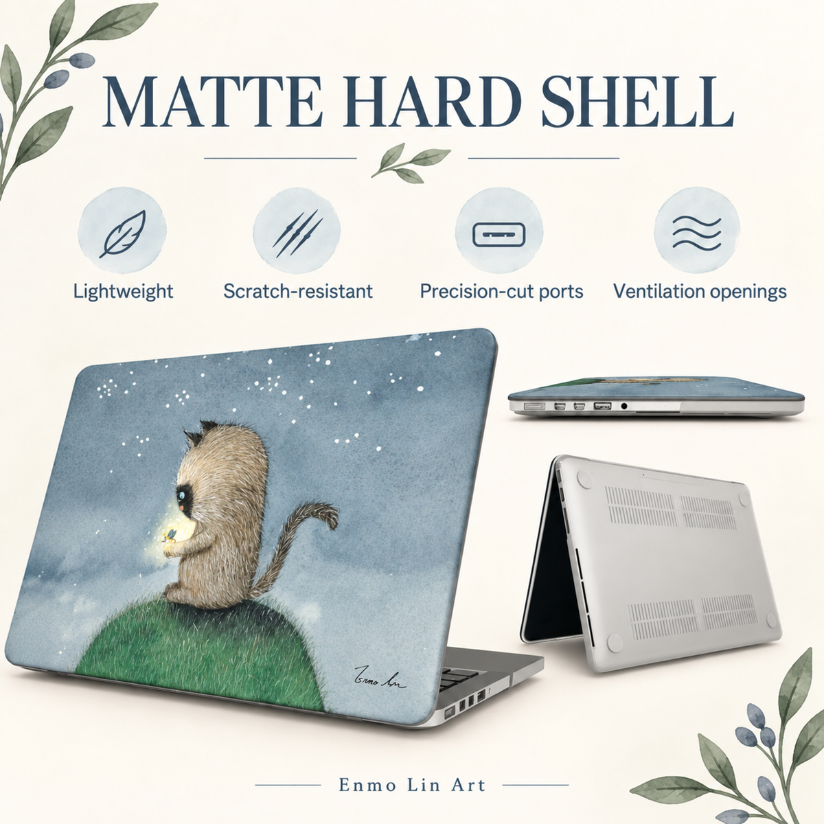 Blue Eyed Cat MacBook Case