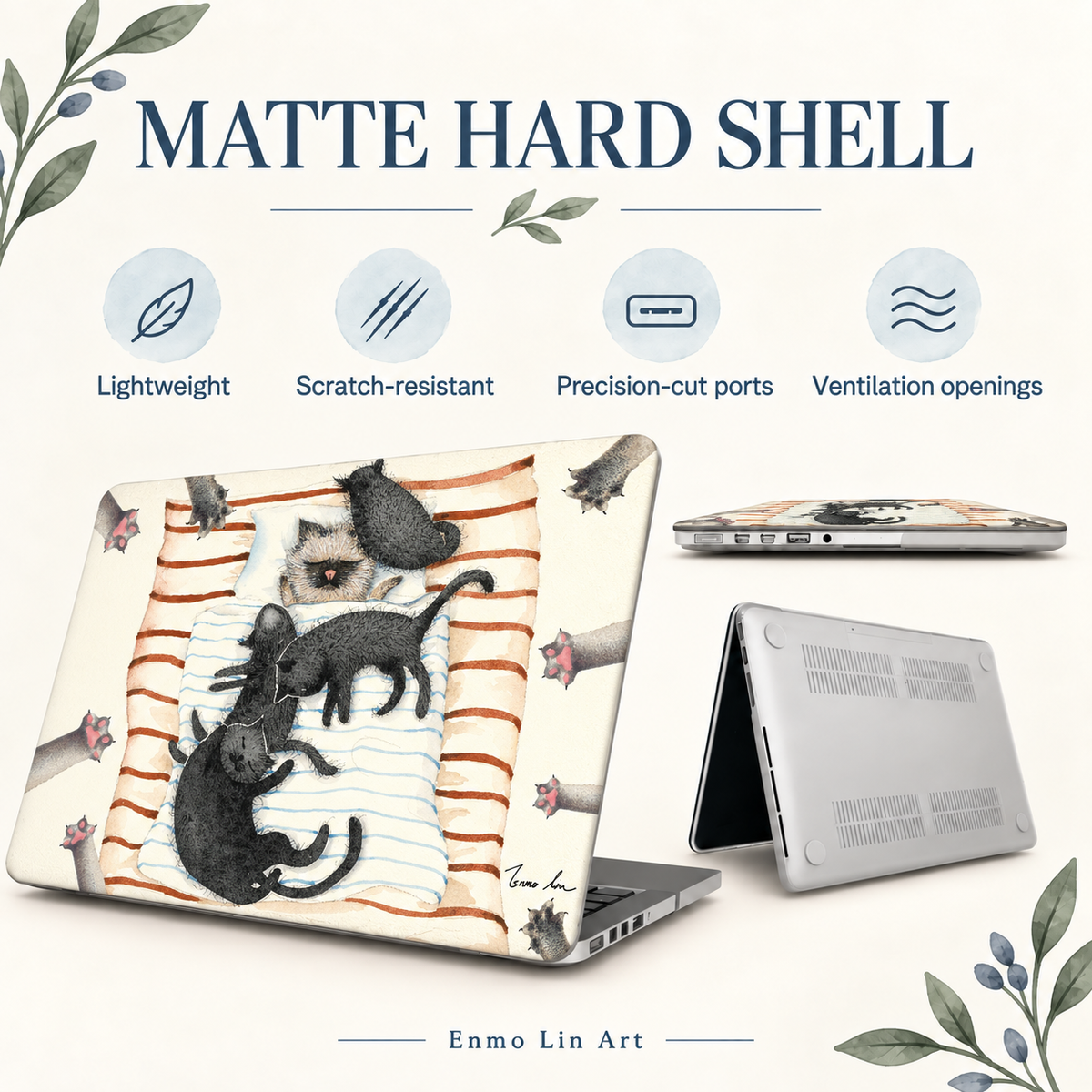 Sleeping Cats MacBook Case