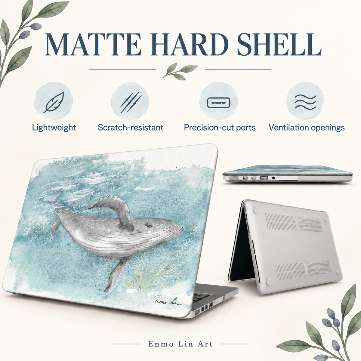 Humpback Whale MacBook Case