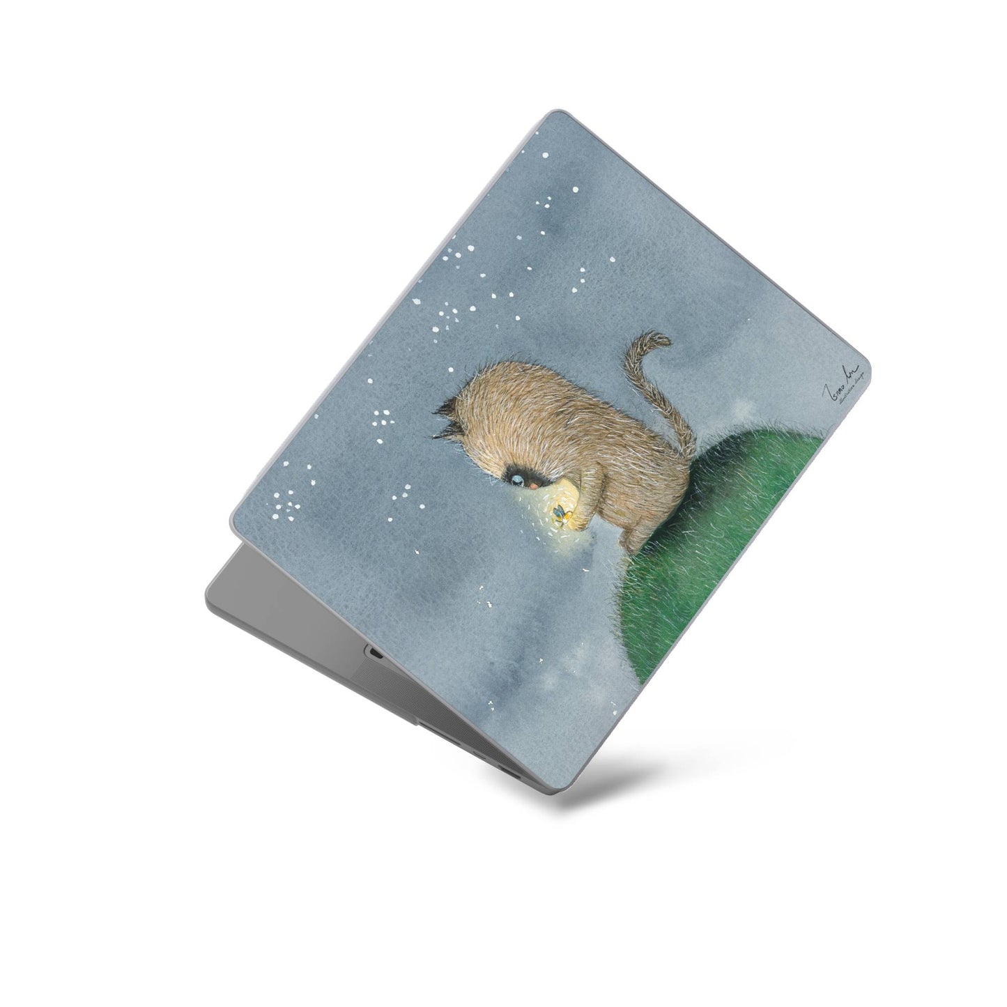 Blue Eyed Cat MacBook Case Firefly Night