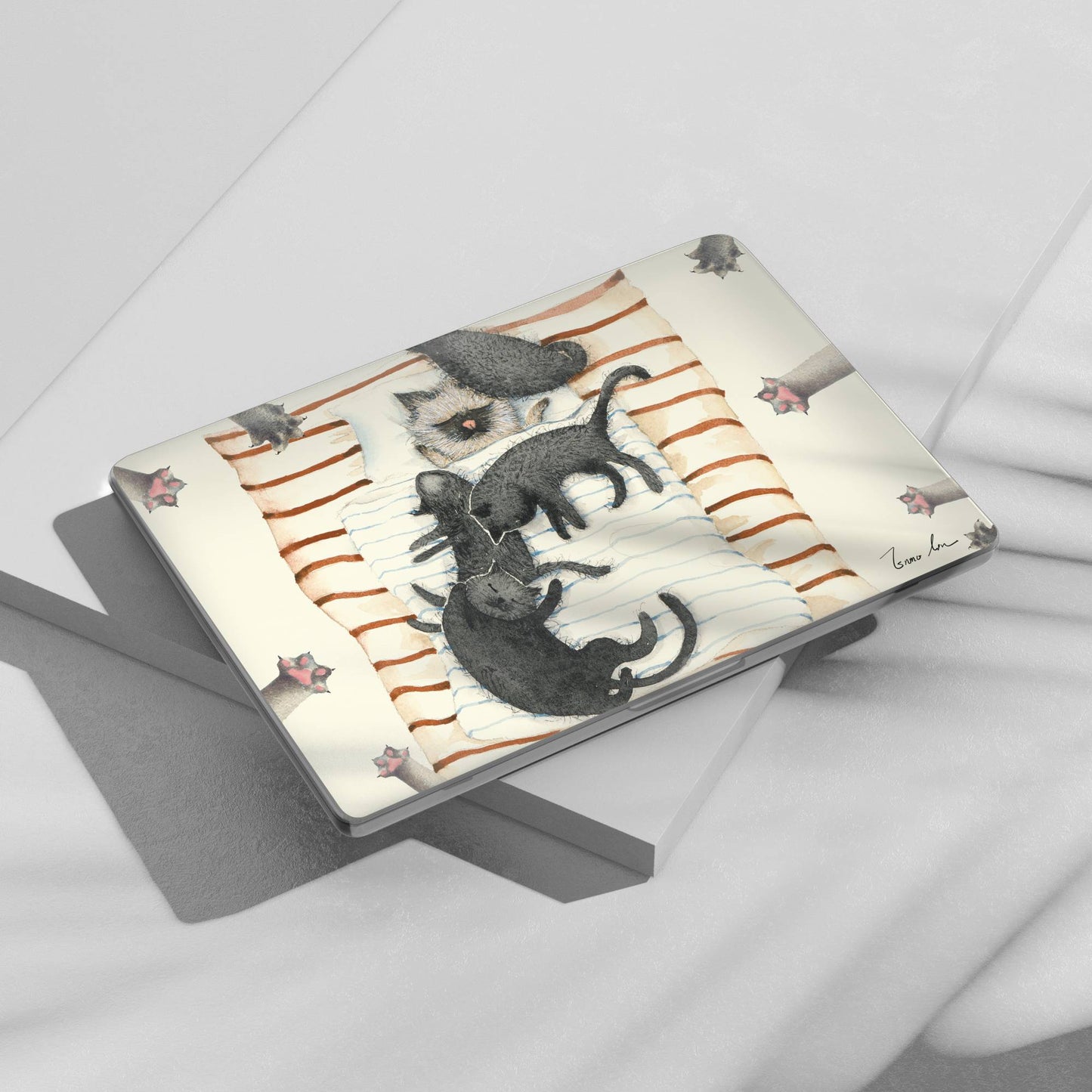 Sleeping Cats MacBook Case Peaceful Rest