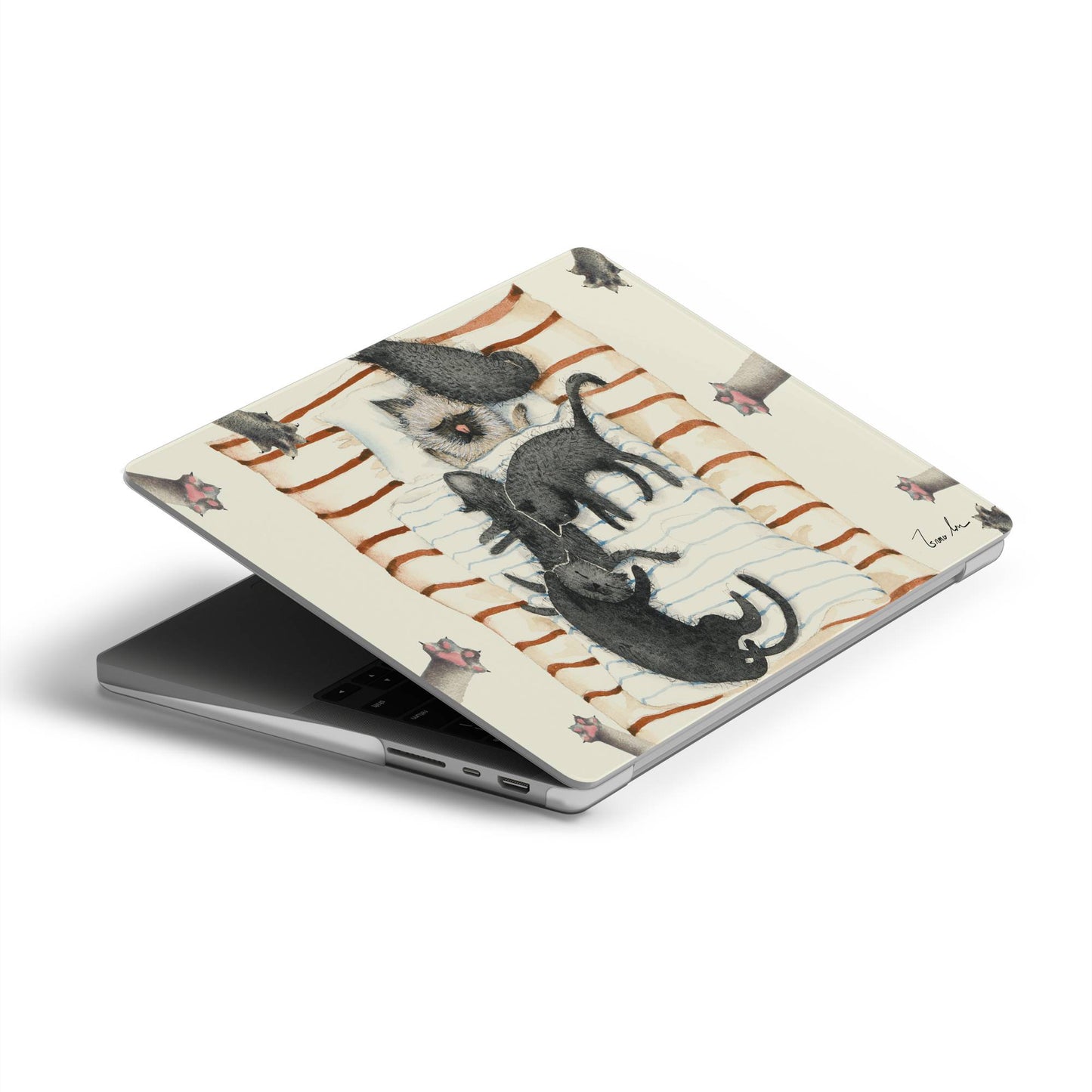 Sleeping Cats MacBook Case Peaceful Rest