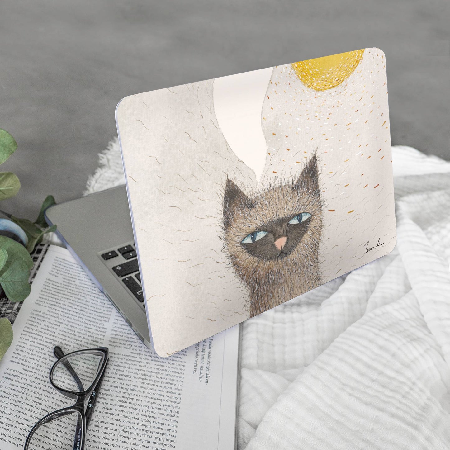 summer cat MacBook Case Sunny Daze