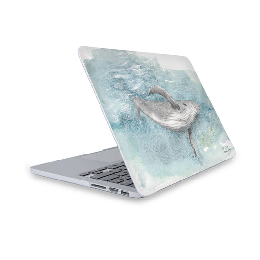 Humpback Whale MacBook Case Deep Blue Sea