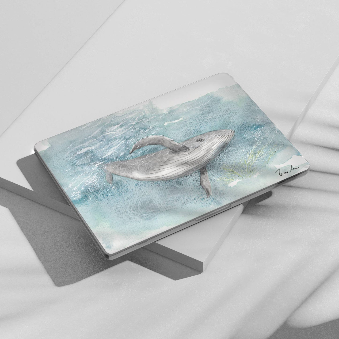 Humpback Whale MacBook Case Deep Blue Sea