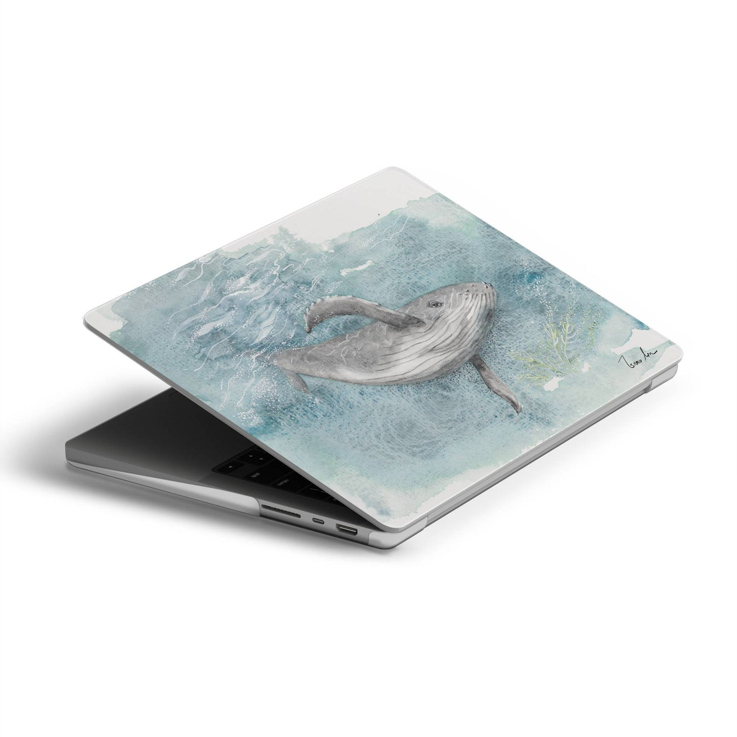 Humpback Whale MacBook Case Deep Blue Sea