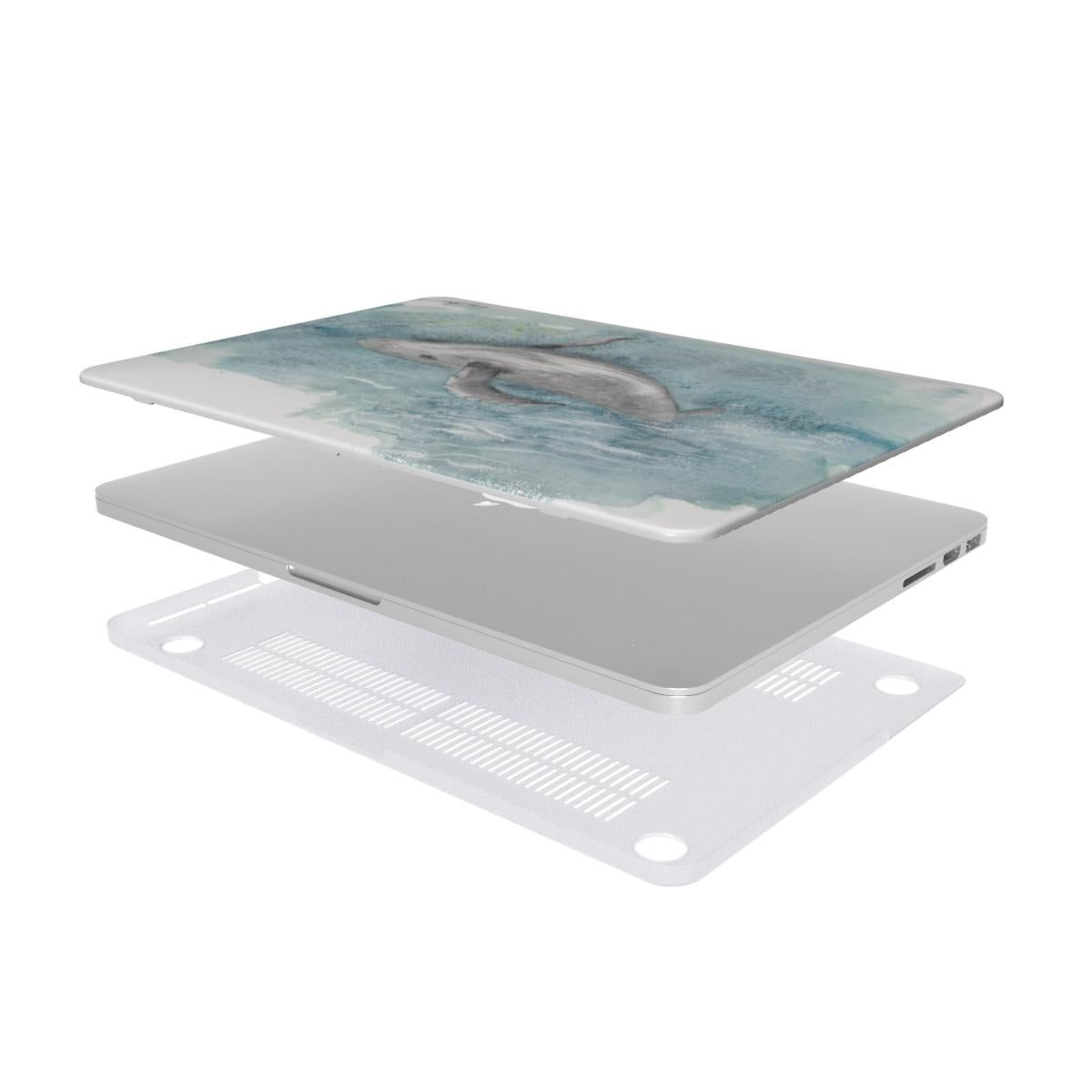 Humpback Whale MacBook Case Deep Blue Sea