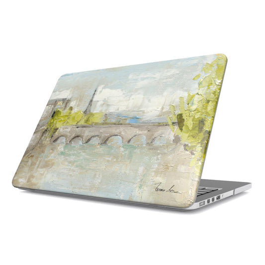 Paris Cityscape MacBook Case Oil Painting