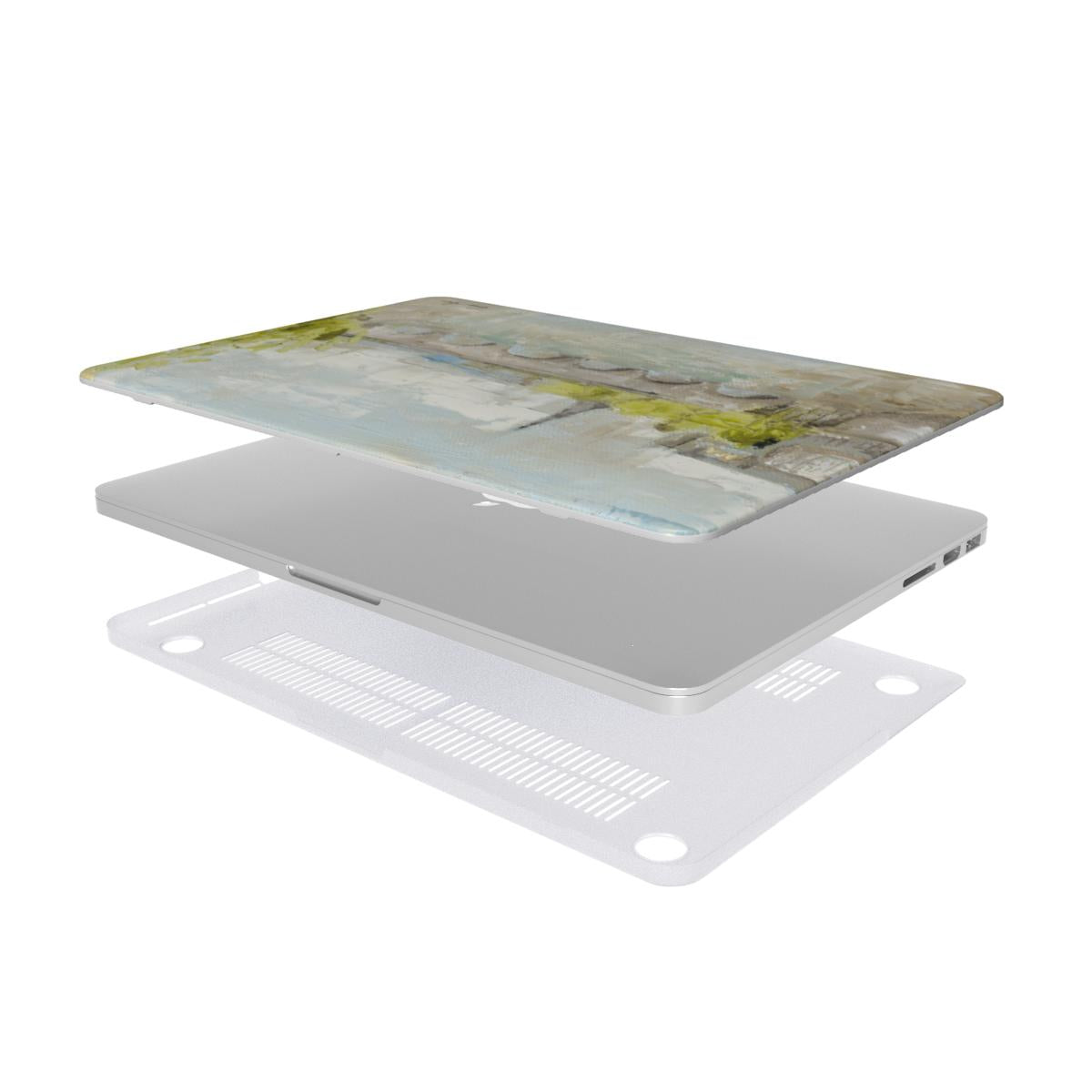 Paris Cityscape MacBook Case Oil Painting