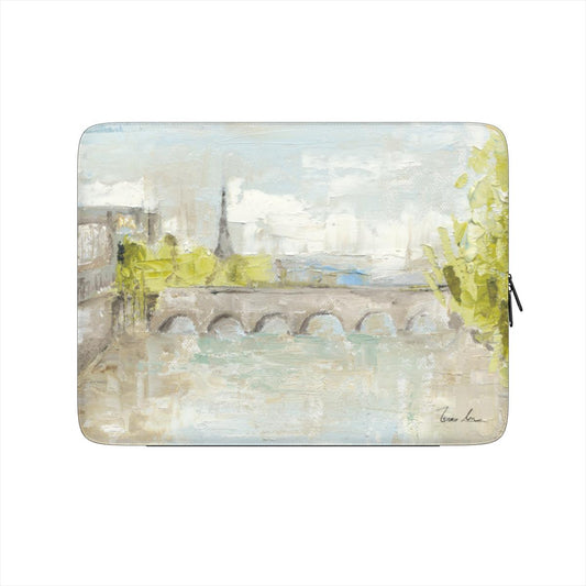 Housse d'ordinateur portable Paris Cityscape – Le long de la Seine