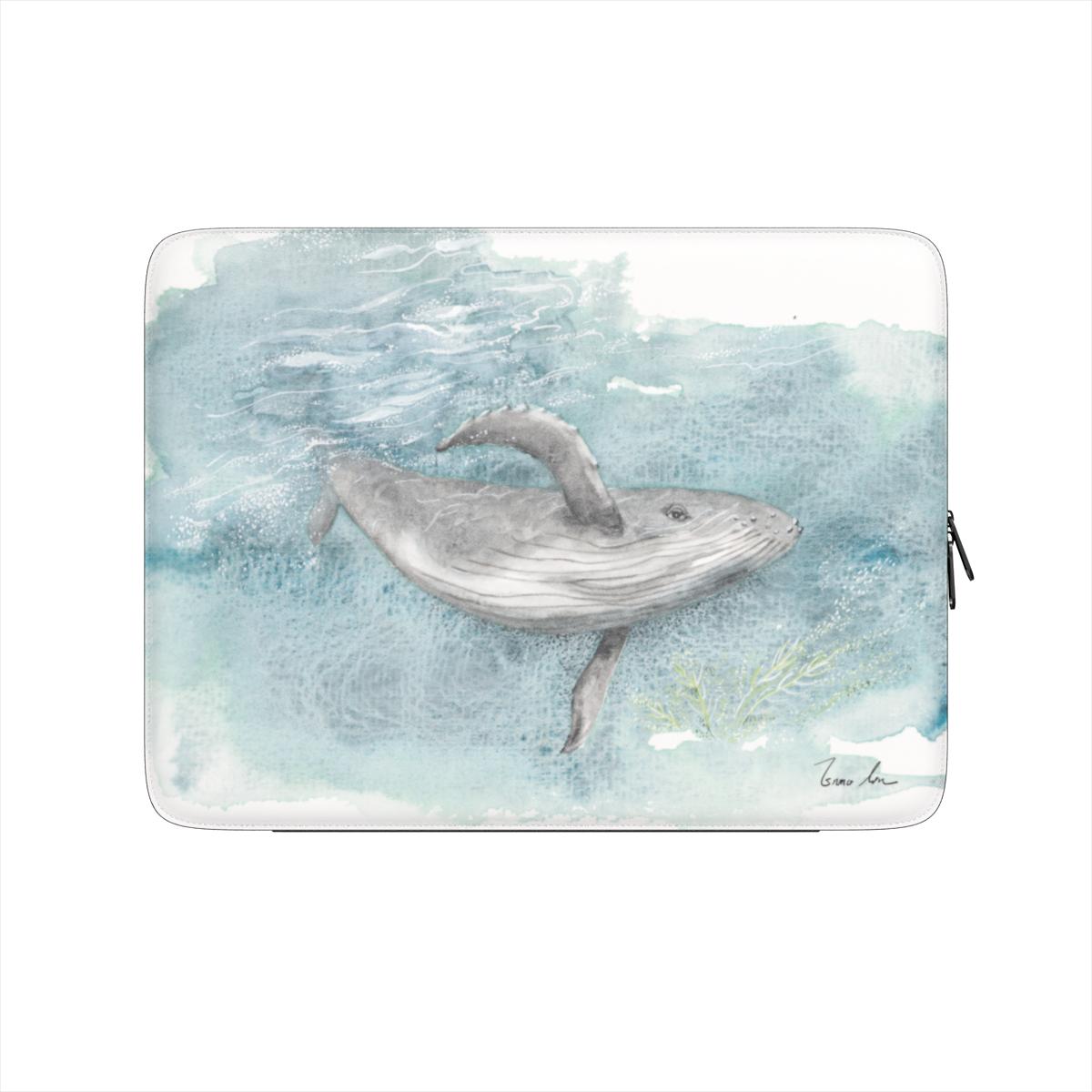 Humpback Whale Laptop Sleeve – Deep Blue Sea