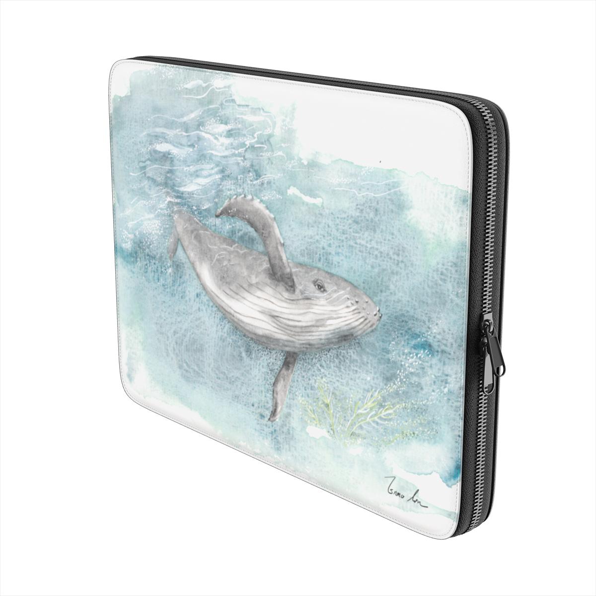 Humpback Whale Laptop Sleeve – Deep Blue Sea