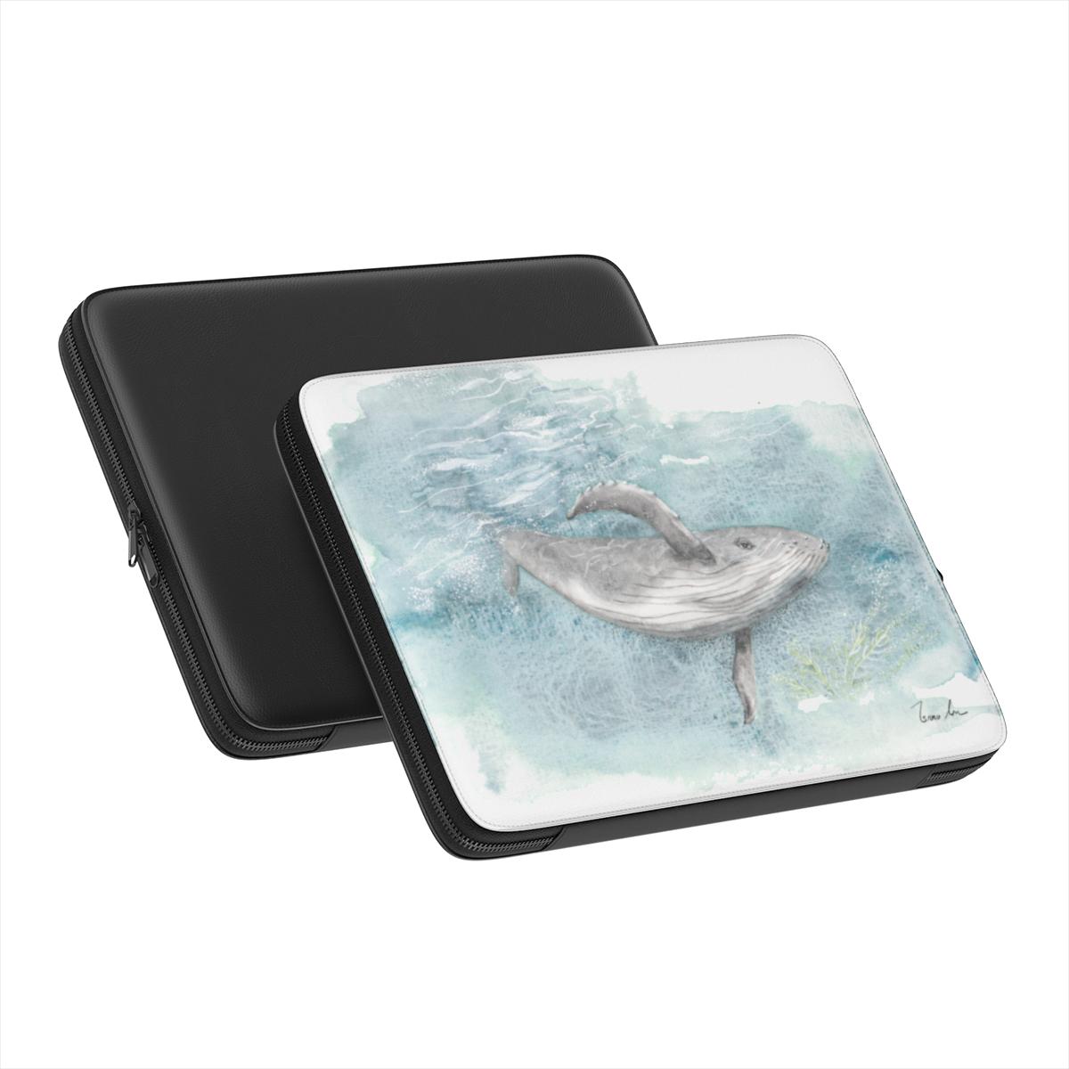 Humpback Whale Laptop Sleeve – Deep Blue Sea