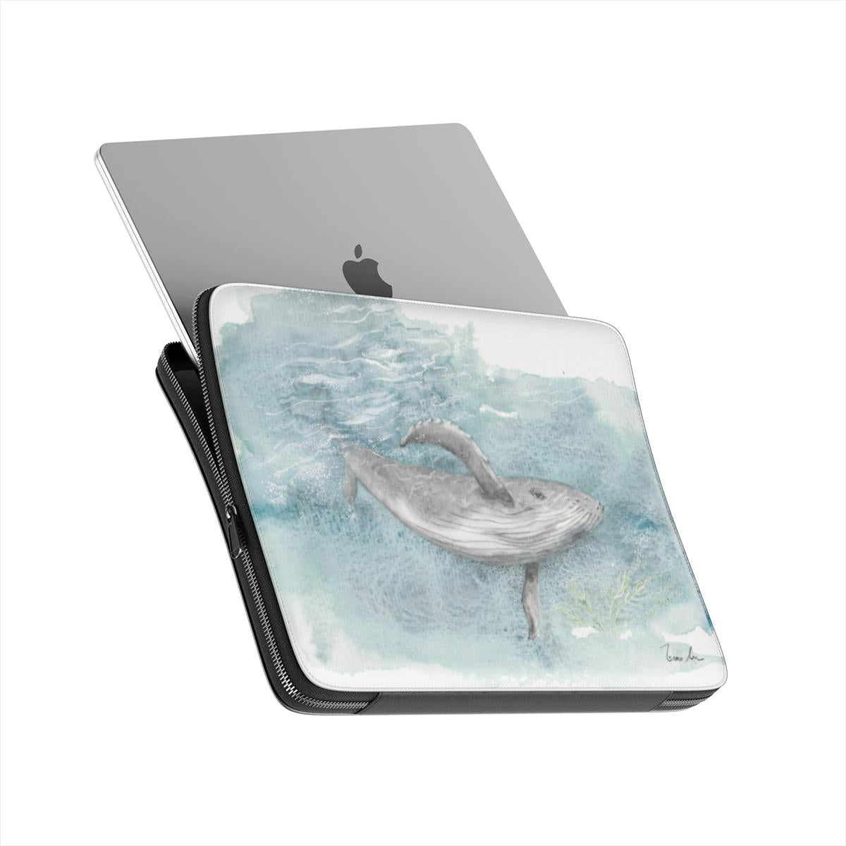 Humpback Whale Laptop Sleeve – Deep Blue Sea