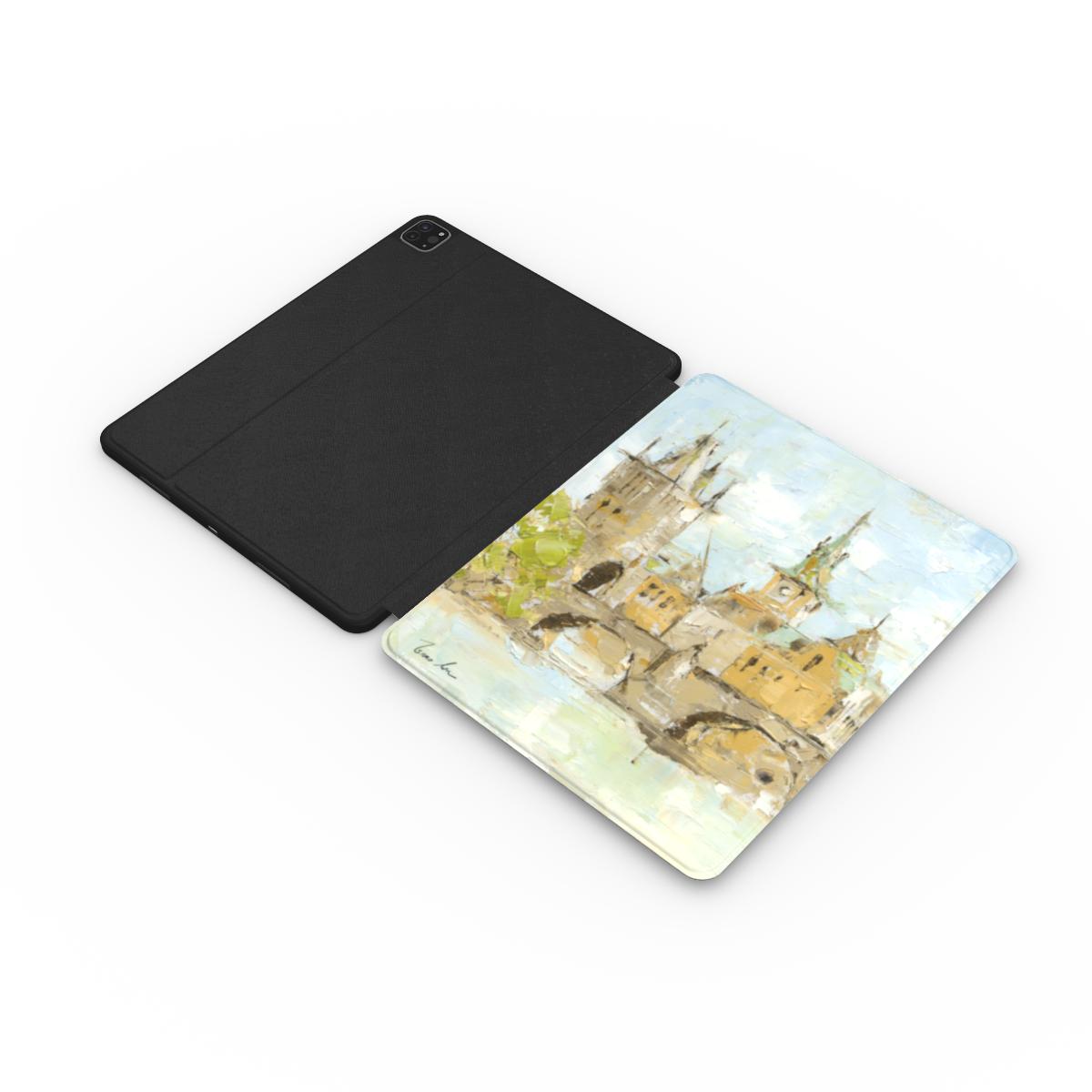 Prague Skyline– Oil Painting Apple iPad Case
