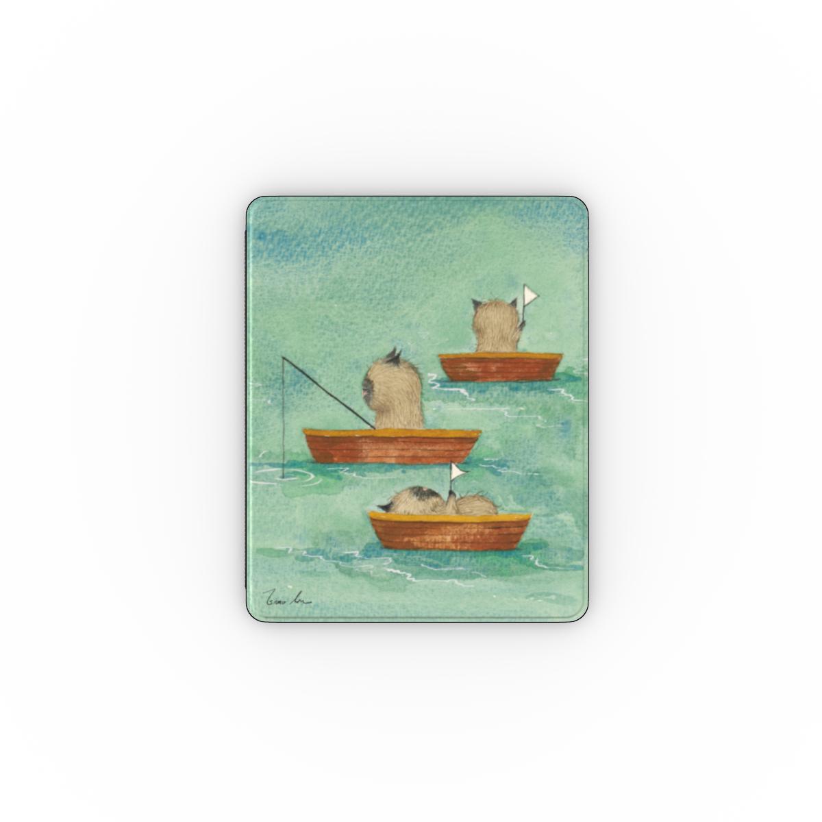 I Need Calm – A Cat with Eyes as Blue as the Ocean Apple iPad Case