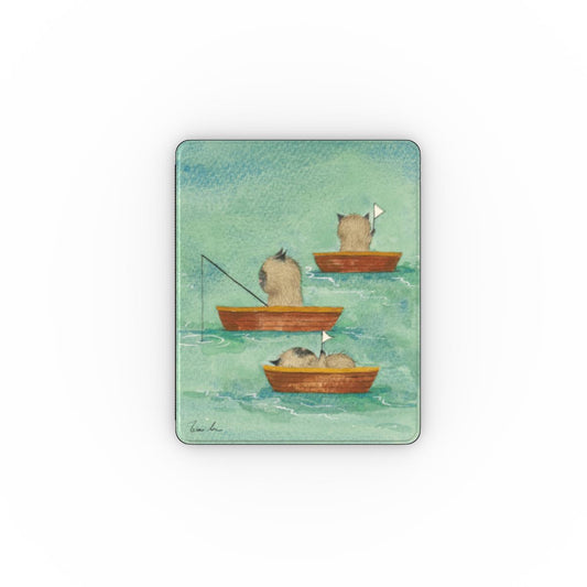 I Need Calm – A Cat with Eyes as Blue as the Ocean Apple iPad Case