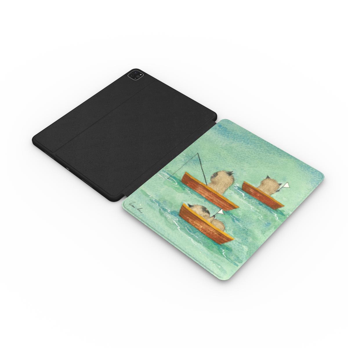 I Need Calm – A Cat with Eyes as Blue as the Ocean Apple iPad Case