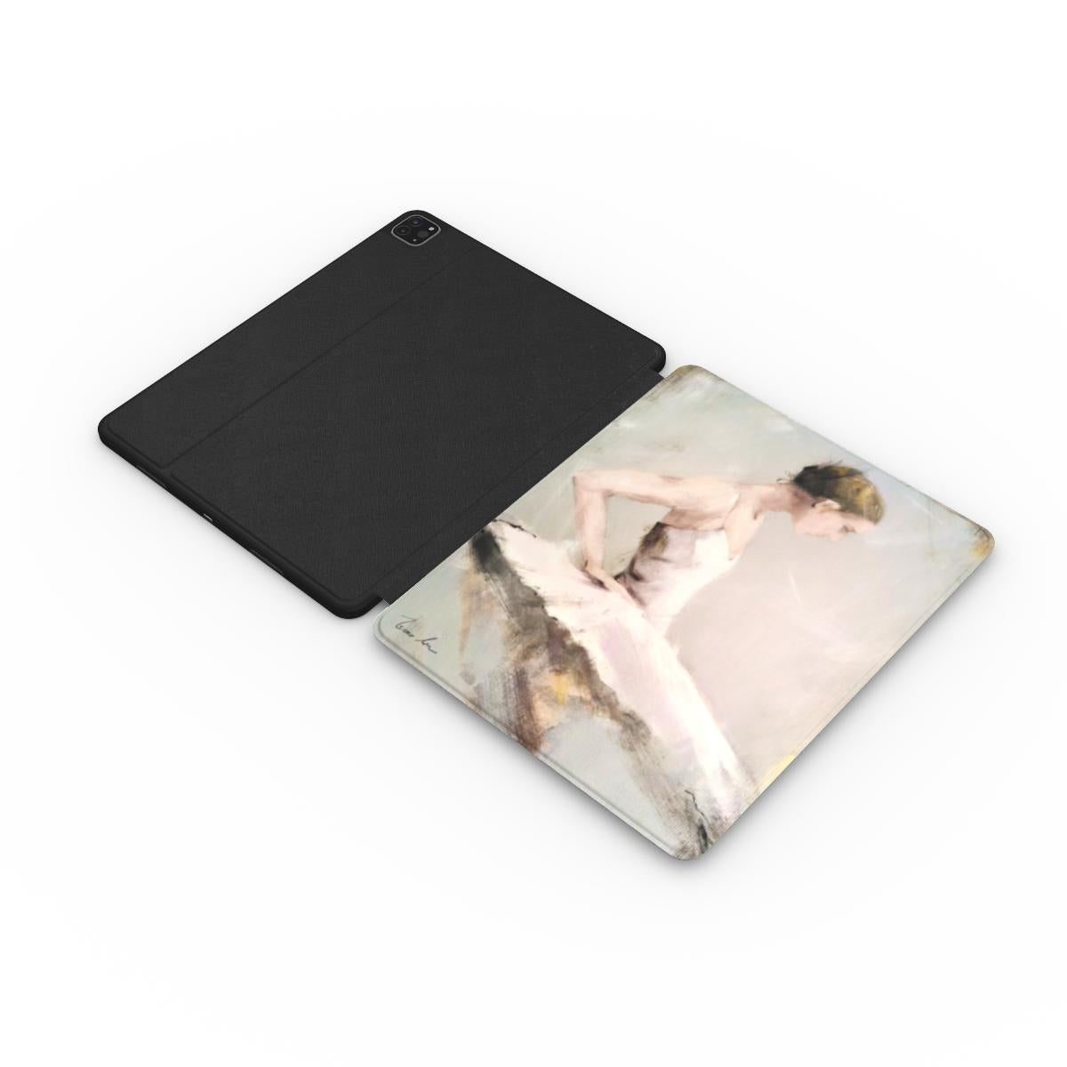 Quiet Grace – Ballet Oil Painting Apple iPad Case