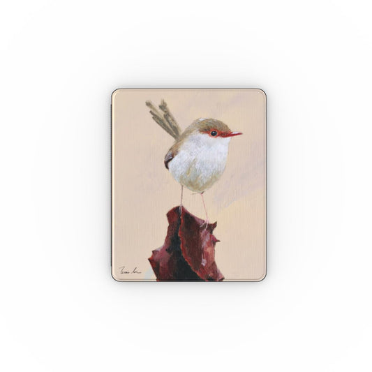 Little Wren on Leaf – Garden Birds Collection Apple iPad Case