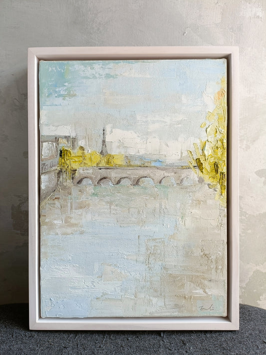 Banks of the Seine in Paris-oil painting.original painting