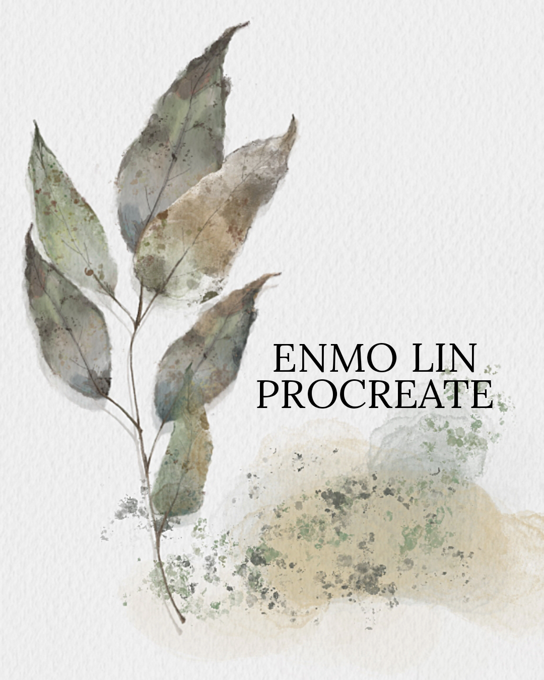 iPad Procreate Basic Course-Watercolor Plants-iPad基礎水彩筆刷植物畫