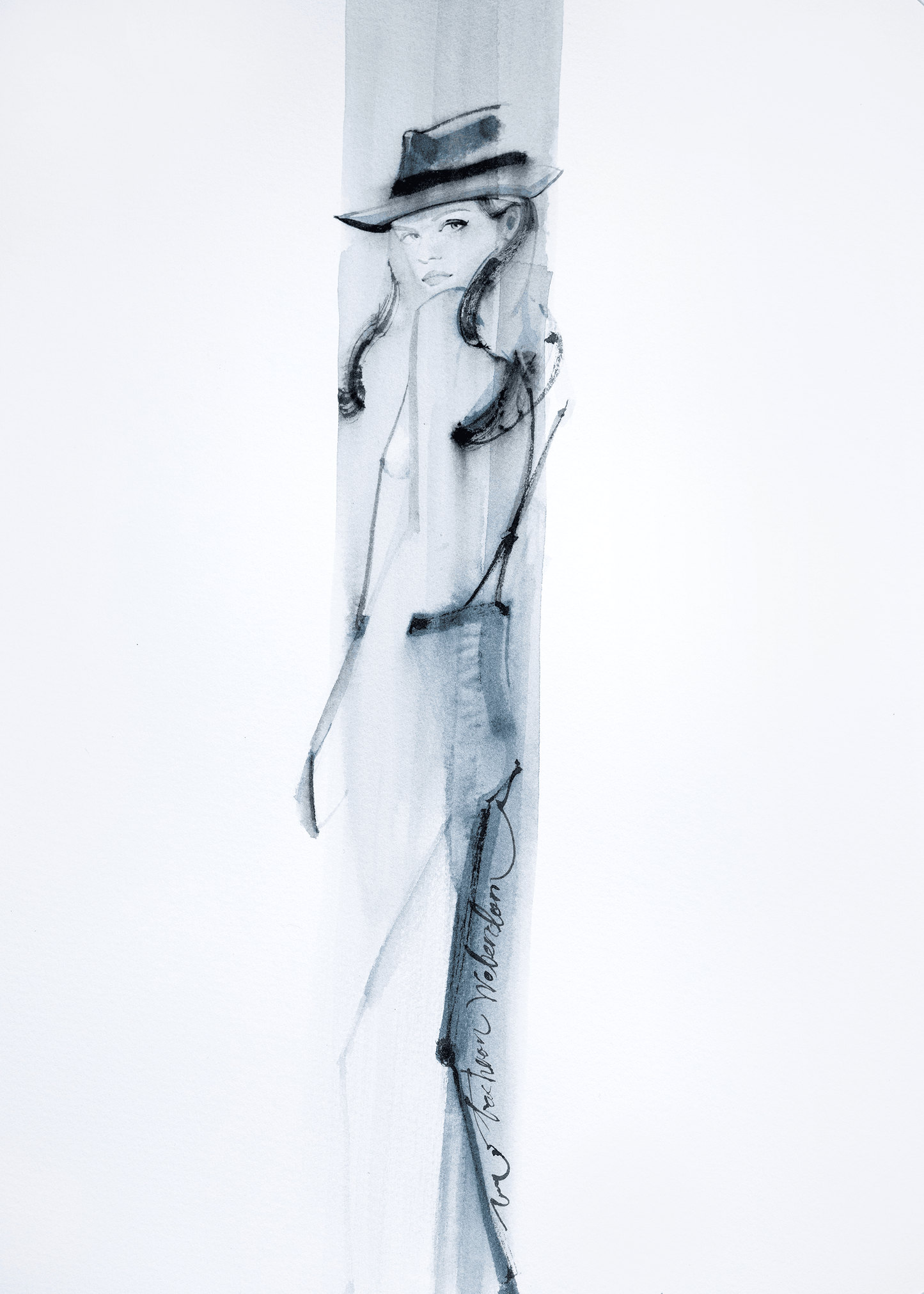 The girl looking back - enmolin